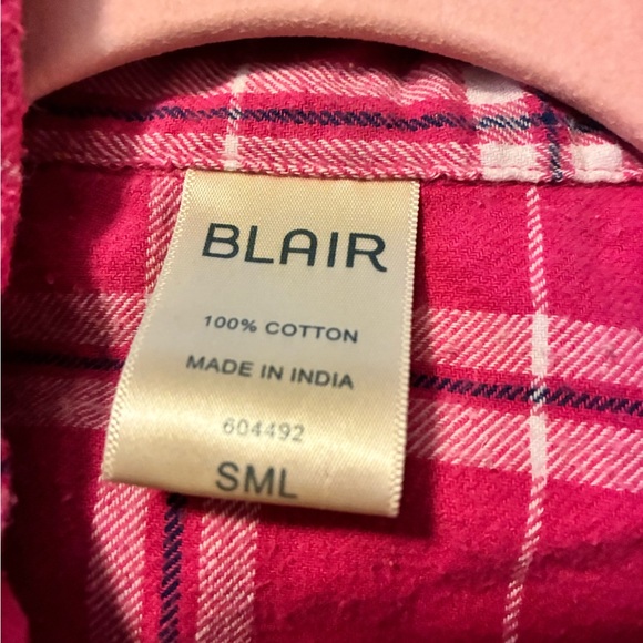 EUC Blair Ladies Flannel Button Down Oversized Fit Shirt S/M/L - Picture 6 of 7